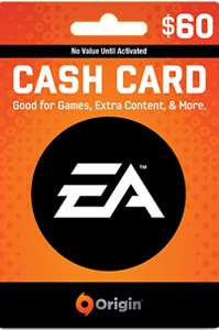 $60 EA Origin Cash Gift Card Code